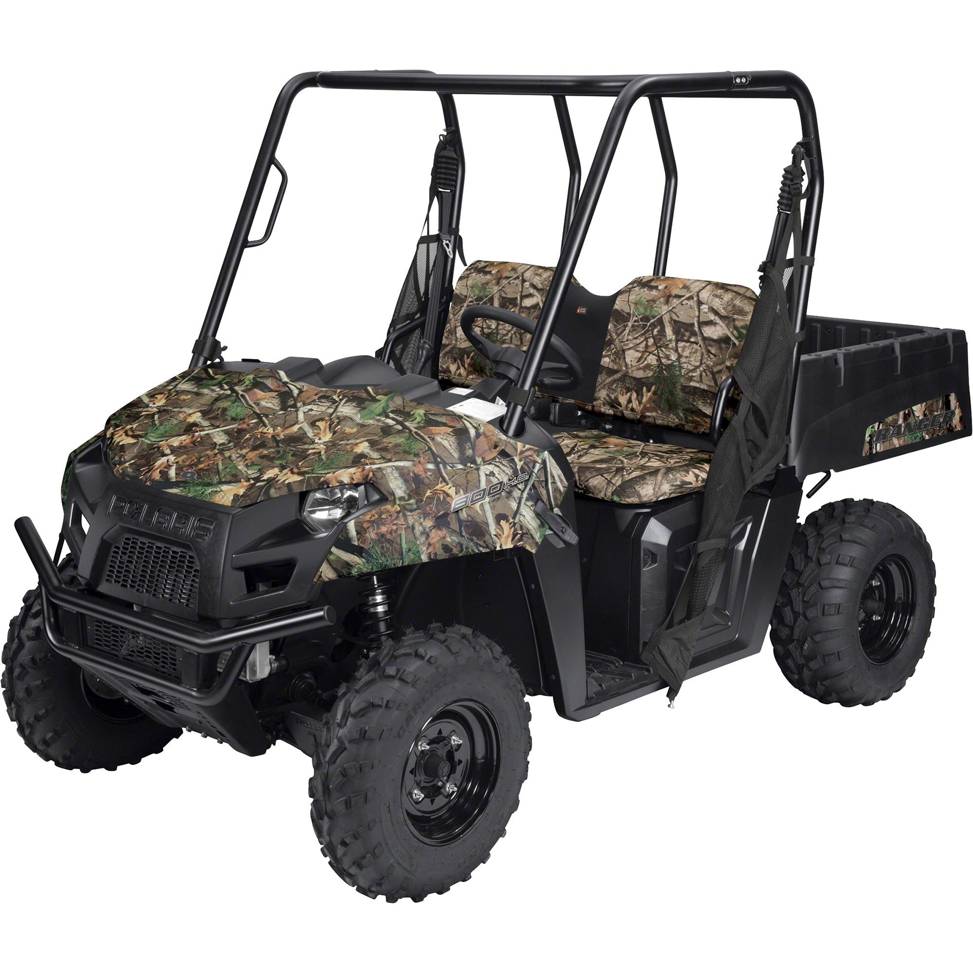 Classic Accessories Quad Gear UTV Bench Seat Cover, Camo, for Polaris Ranger 6x6 800, 800 Full Size, Crew 800, 900 XP, Crew 900 and Diesel, Model# 18-142-016003-00